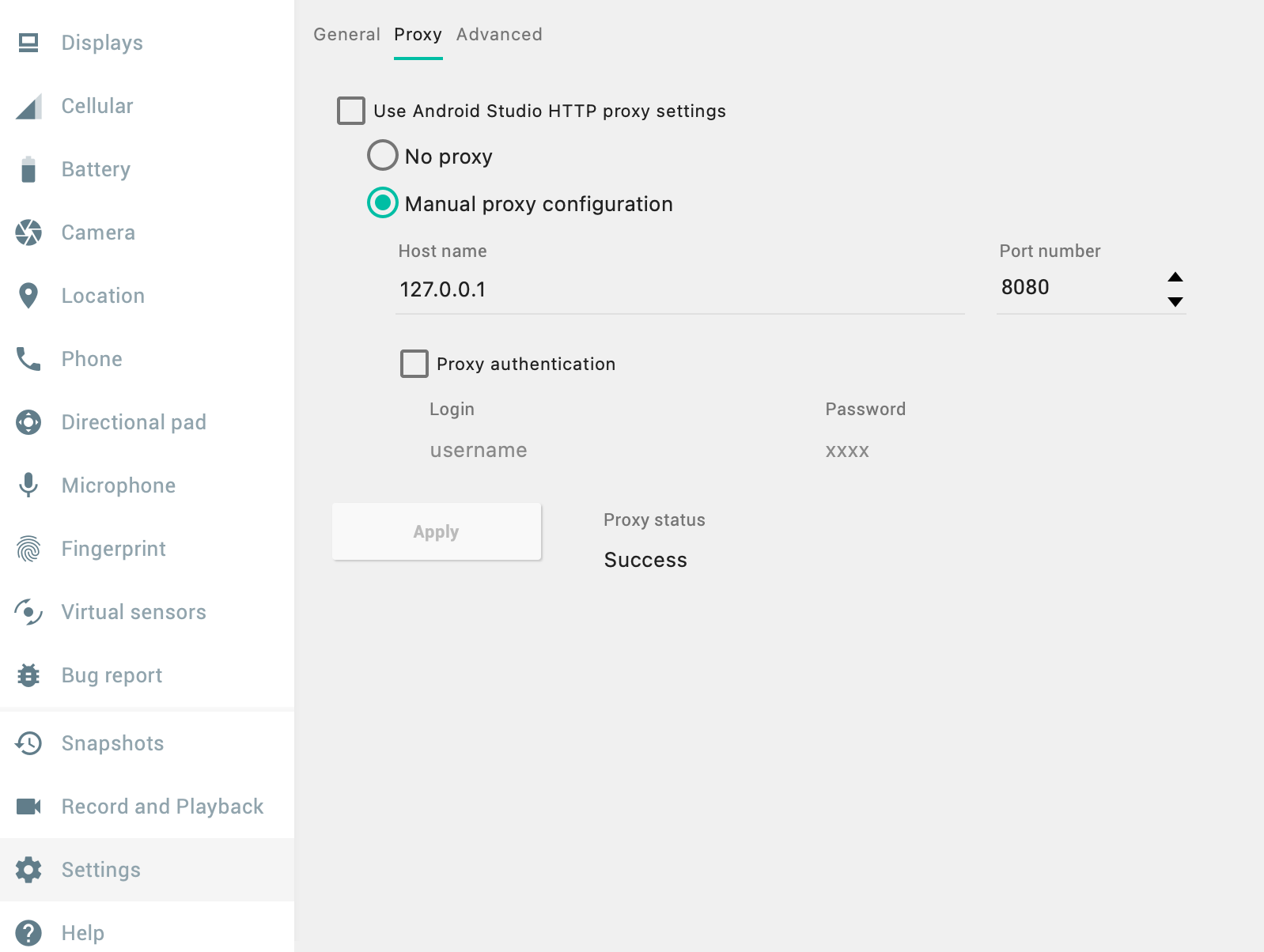 Change the network setting in the emulator.